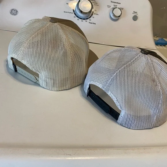 RVCA Tan and Brown Snapback Hats - Picture 5 of 7